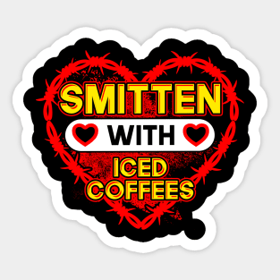 Smitten With Iced Coffees Sticker
